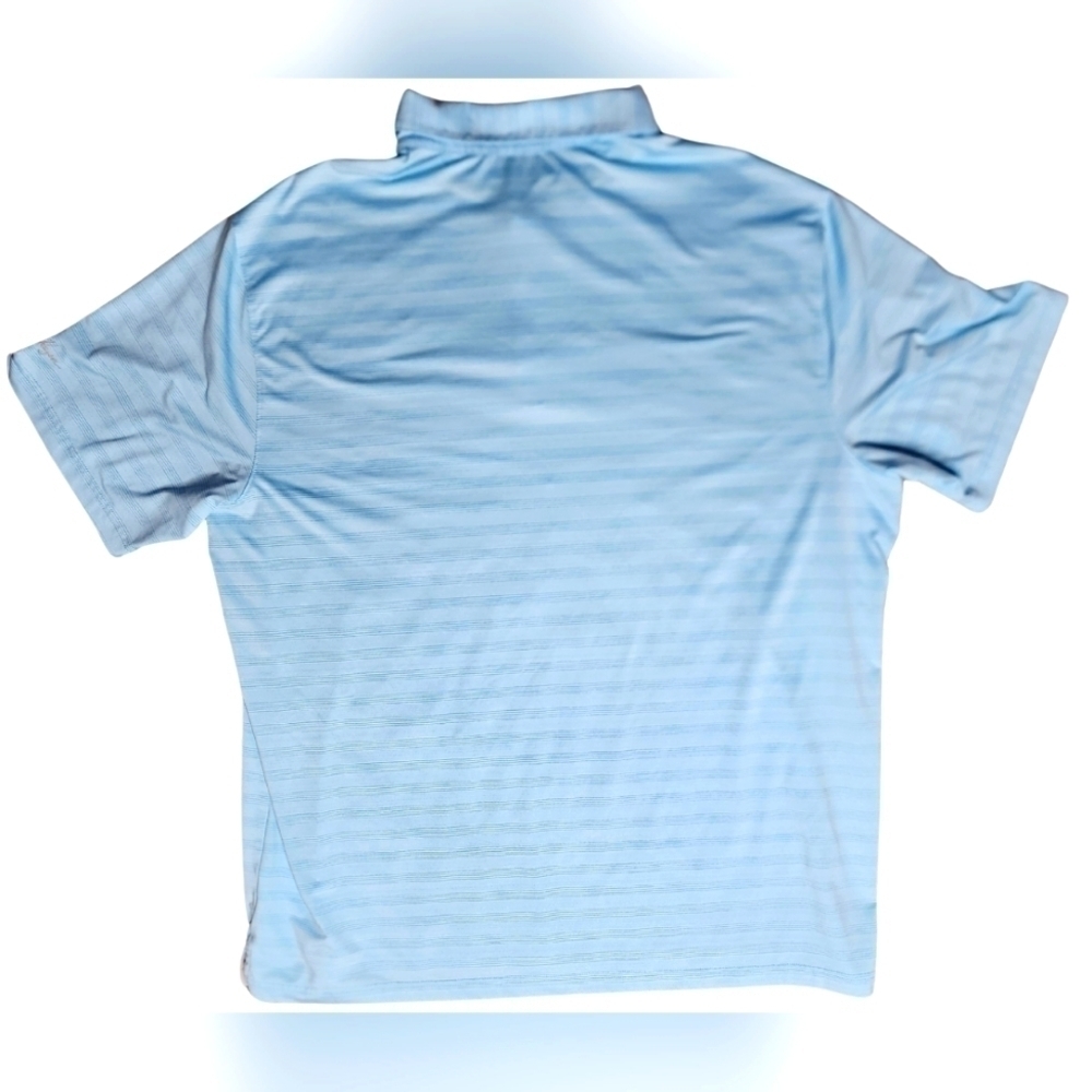 Walter Hagen Golf Polo, XXL, 2Tone Blue Stripe, Short Sleeve - Picture 2 of 5